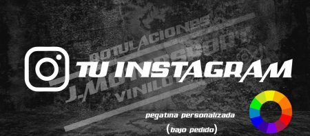 Pegatina con instagram personalizado