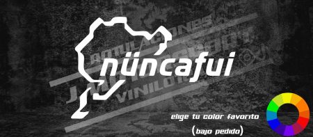 Pegatina "Nuncafui"